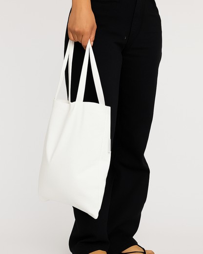 The WNSDY Canvas Tote Bag - White